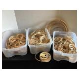 Flat reed for basket making, various sizes