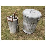 Burn barrel & pump