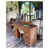 Vintage Waterfall Vanity & Stool, 42x63' tallx18'.