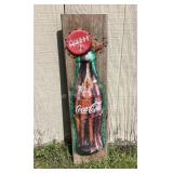11x41 1/2' Coca-Cola Sign, plastic coke bottle