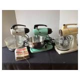 Vintage Sunbeam Mixers & Cookbooks