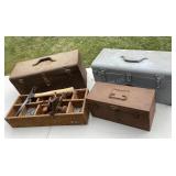 Toolboxes, wood organizer, hardware