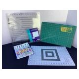 Cutting mats & Stitch Sampler  Book, like new