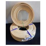 3  new rolls of 5/8' flat reed stock & 1 partial