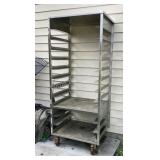 Cooling cart/rack for baking, 29x69x22'