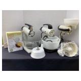 Vintage mixers & pierogi maker