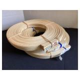 3 new 3/8' flat reed coils for basket making