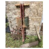 Planter, scythe, iron disc