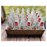 1965 Coca-Cola crate with bottles