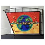 Double Sided Coca-Cola wall mount sign, 34x24 1/2'
