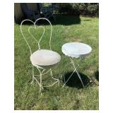 Parlor chair & table