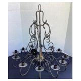 Metal chandelier, 25x25'