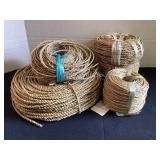 5 rolls of twisted sea grass rope