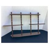 Vintage wall shelf, 27 1/2x4x15 1/2' tall