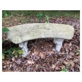 Small 3 piece cement bench, 28x11x12' tall
