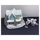 Thomas Kinkade Holiday Bed & Breakfast lighted