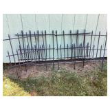 4 metal decorative fence panels, 24x28'