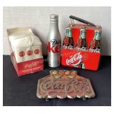 Vintage 'stained glass' iron Coca-Cola trivet,