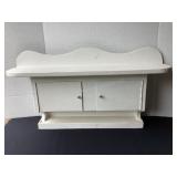 Wood wall cabinet, 31x7x16 1/2'