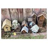 Decorative birdhouses, 9 pieces