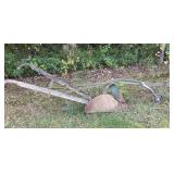 Single bottom horse drawn plow, 100' long