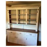 HUGE vintage mercantile wood cabinet