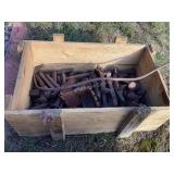 Crate of railroad ties