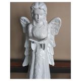 Glass reading angel
