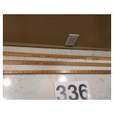 Advertising yard sticks - one is 48" and one is