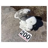 Concrete mushrooms