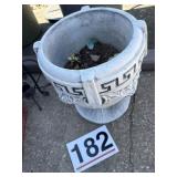 Concrete flower pot