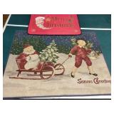 2 Christmas rugs