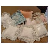 Variety of pillows
