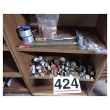 Minatures, stamps, ribbon, stickers, misc