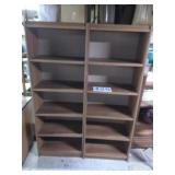 Book shelves - 2 - 69H x 25w X 15D - 5 shelf each