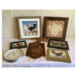 Set of chicken pictures
