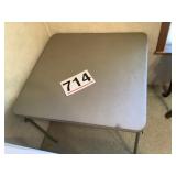 Square fold up table W: 33in 2ft 9.5 inch H: