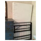 Twin size bed, metal frame