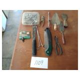 Sockets, saws, trowels and misc tools