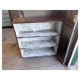 Bookcase on wheels H35ï¿½x W 35ï¿½ x D 12ï¿½