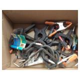 Box of clamps and hooks