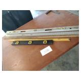 Levels and yard sticks