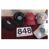 Baseball, soccer, NFL and state caps