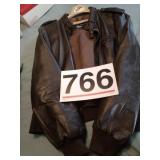 Members Only leather jacket - sz 46