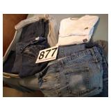 Jeans - 40 x 30 & 42 x 30 and Wrangler t-shirts -