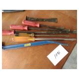 Crowbars and lg screwdrivers