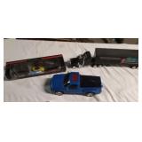 Car collection, light up truck and semi
