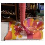 Bowls, tray and cups set