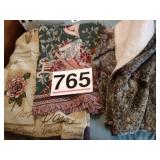 Wall hangings and throw blanket