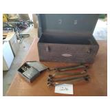 Craftsman metal toolbox, USA made closed end